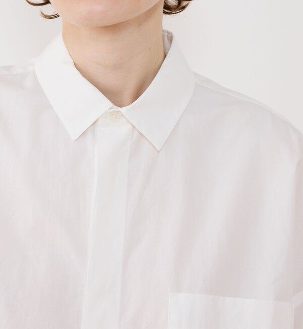 GALERIE VIE「クリスプライトコットン レイヤードロングシャツ」|チュニック|