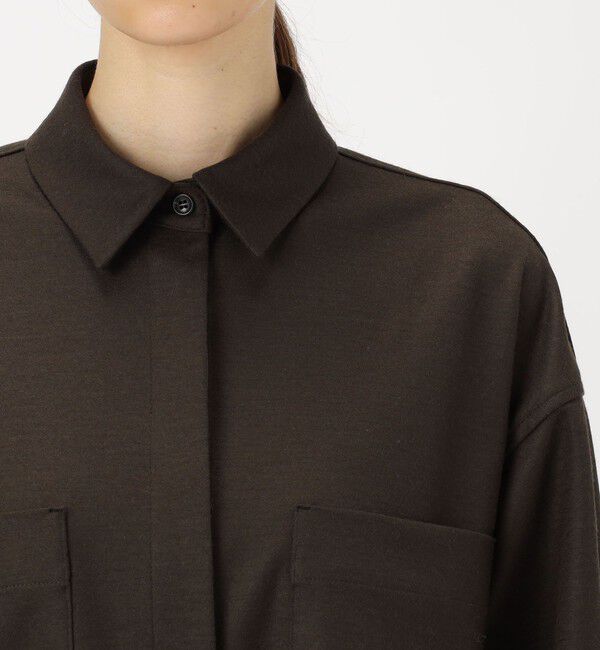 Ballsey「ウールスムース ビッグシャツ」|シャツ・ブラウス|