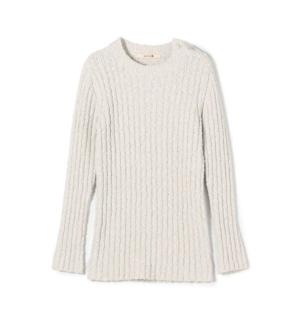 BACCA「ファンシーヤーン セーラーニットプルオーバー」|ニット・セーター|12 ホワイト系