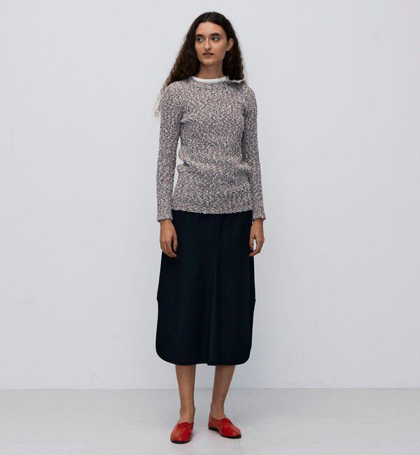 BACCA「ファンシーヤーン セーラーニットプルオーバー」|ニット・セーター|