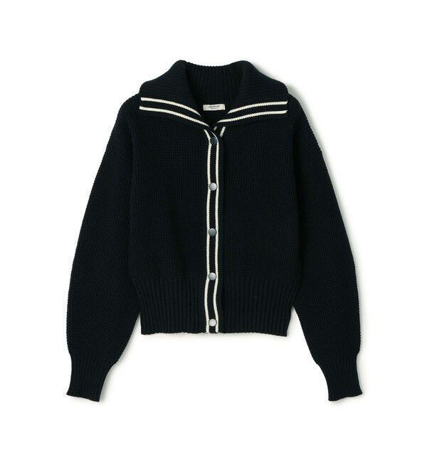 MACPHEE「ハイブリットコットン コンパクトブルゾン」|カーディガン|69 ネイビー