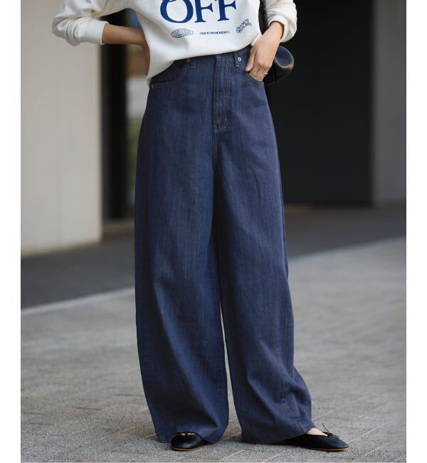 LE DENIM PEG カーブワイドデニム 4サイズ展開》LE DENIM PEG カーブワイドデニム（SLOBE IENA）｜ルミネ