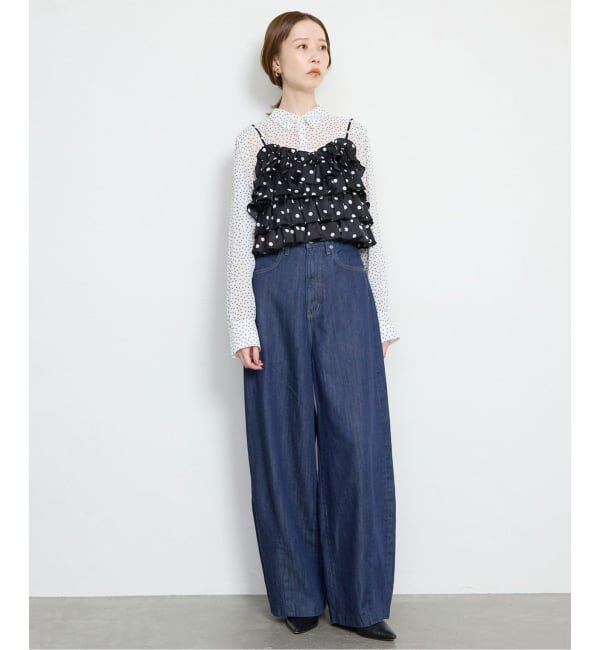 LE DENIM PEG カーブワイドデニム 4サイズ展開》LE DENIM PEG カーブワイドデニム（SLOBE IENA）｜ルミネ