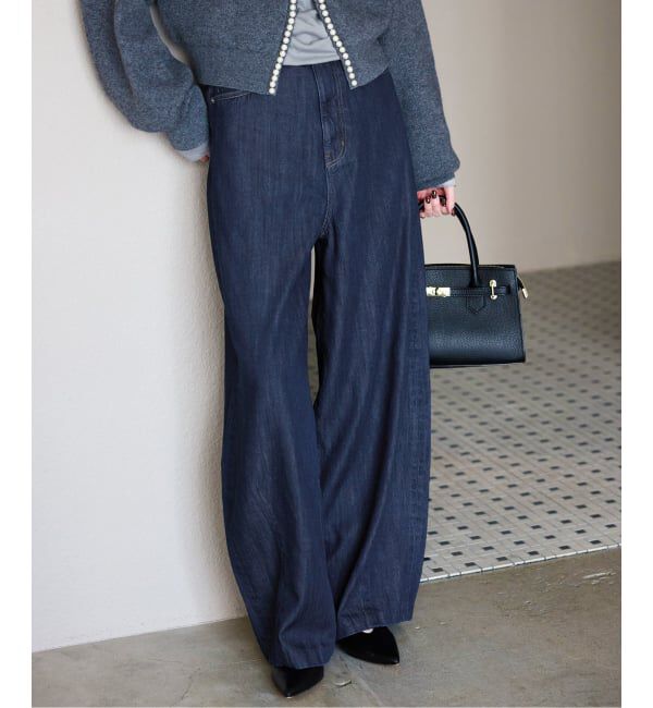 LE DENIM PEG カーブワイドデニム 4サイズ展開》LE DENIM PEG カーブワイドデニム（SLOBE IENA）｜ルミネ