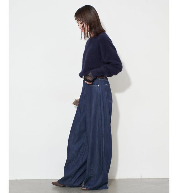 4サイズ展開》LE DENIM PEG カーブワイドデニム（SLOBE IENA）｜ルミネ