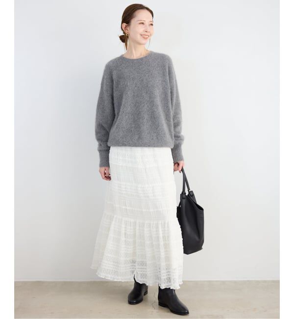 SLOBE IENA「MAJOLICAティアプリーツスカート」|スカート|