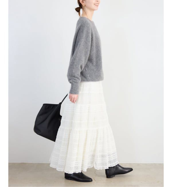 SLOBE IENA「MAJOLICAティアプリーツスカート」|スカート|