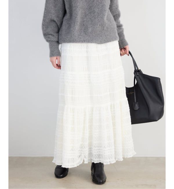 SLOBE IENA「MAJOLICAティアプリーツスカート」|スカート|