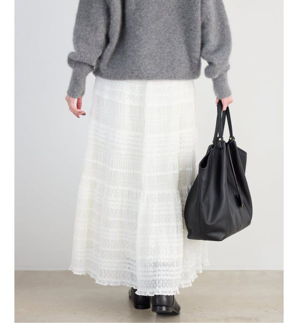 SLOBE IENA「MAJOLICAティアプリーツスカート」|スカート|