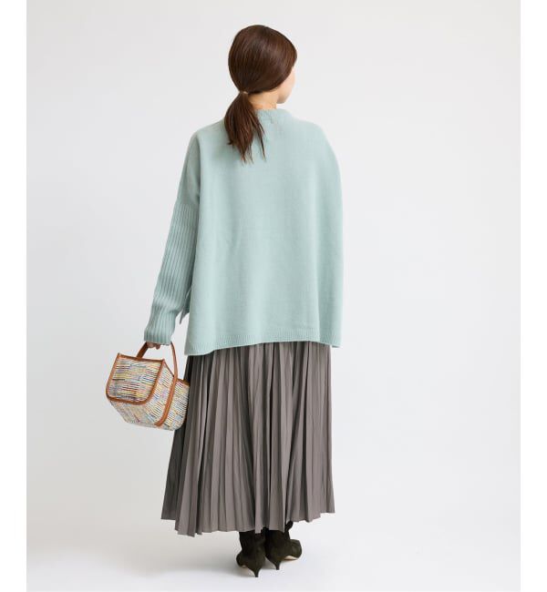 IENA「レザーライクサテンプリーツスカート」|スカート|