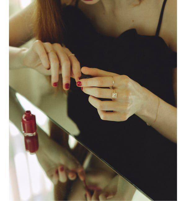 SLOBE IENA「《WEB限定/追加》ODUL SLOBE別注 スクエアカットリング」|リング|