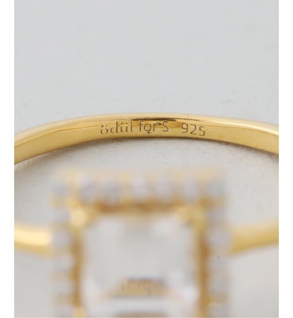 SLOBE IENA「《WEB限定/追加》ODUL SLOBE別注 スクエアカットリング」|リング|