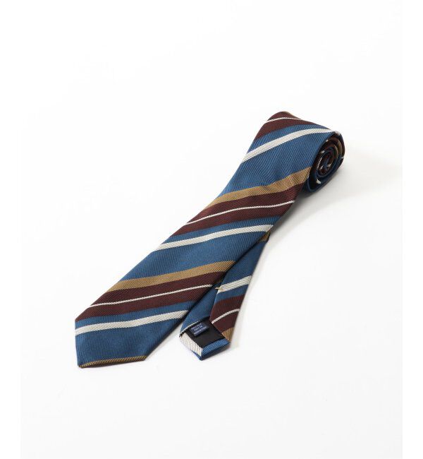 EDIFICE「FRANCO BASSI(フランコ バッシ) レップツイルストライプタイ U24ID06-L」|ネクタイ・蝶ネクタイ|