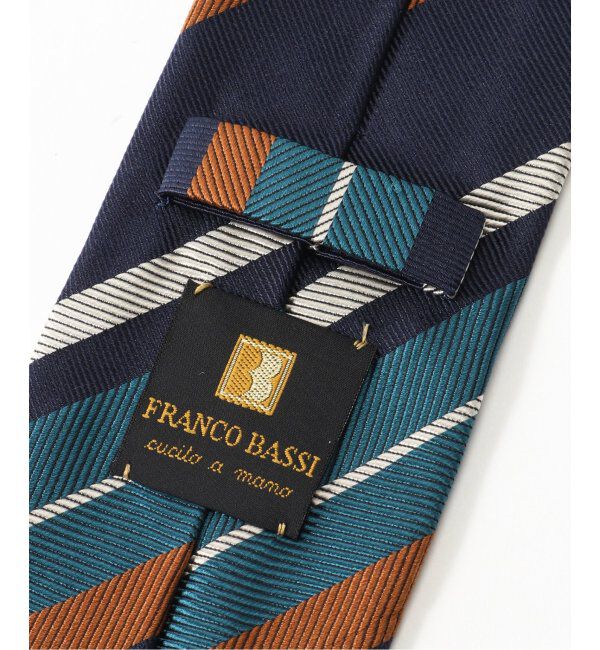 EDIFICE「FRANCO BASSI(フランコ バッシ) レップツイルストライプタイ U24ID06-L」|ネクタイ・蝶ネクタイ|
