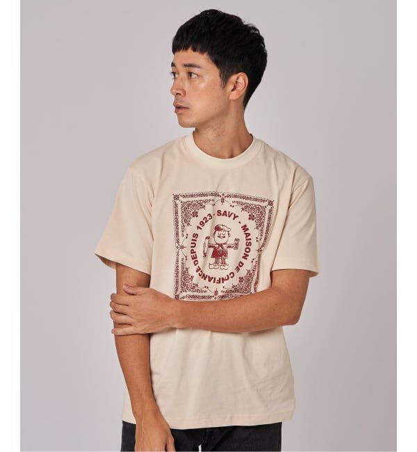 EDIFICE「GIFT SHOP (ギフトショップ) 別注 Savy T shirt Bandana」|Tシャツ・カットソー|
