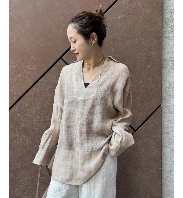 JOURNAL STANDARD「《追加2》リネンメッシュシャツ」|シャツ・ブラウス|