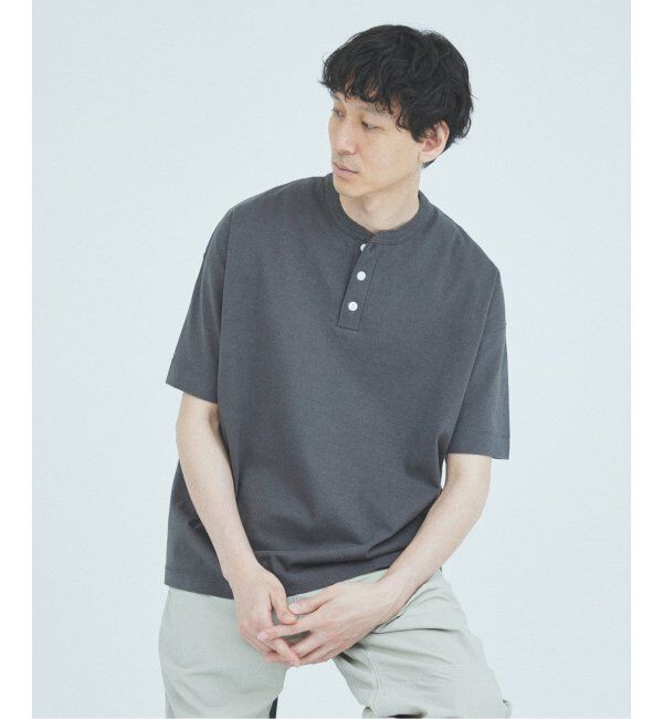 JOURNAL STANDARD「Healthknit / ヘルスニット 別注 ヘンリー ネック Tシャツ」|Tシャツ・カットソー|