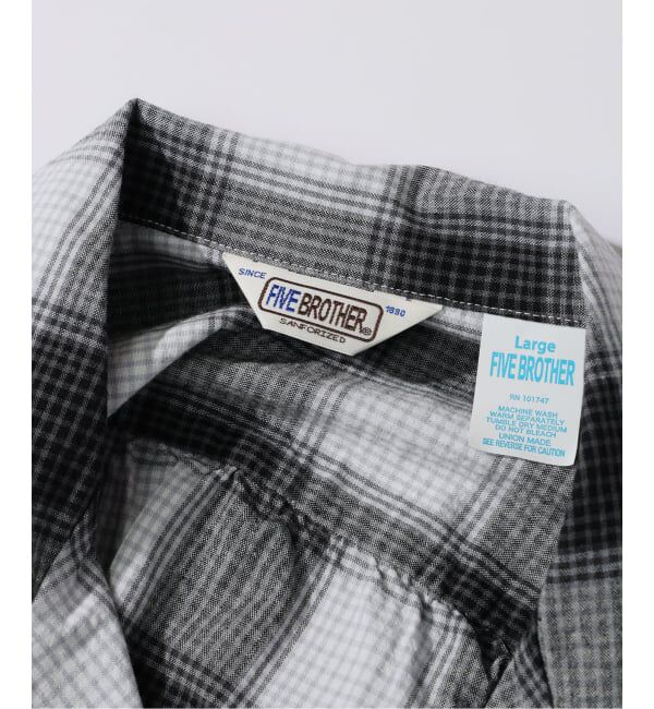 JOURNAL STANDARD relume「FIVE BROTHER /ファイブブラザー 別注 オンブレチェック シャツ」|シャツ・ブラウス|
