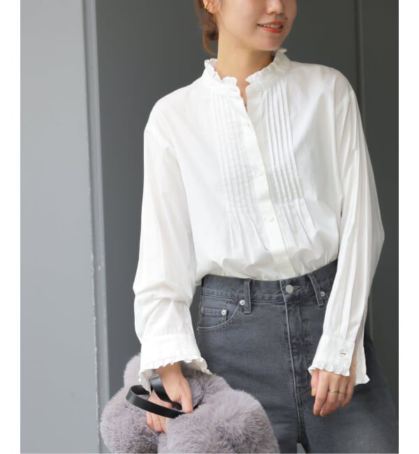 JOURNAL STANDARD relume「《WEB限定追加予約》コットンブロードフリルブラウス」|シャツ・ブラウス|