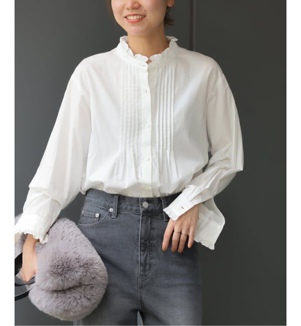 JOURNAL STANDARD relume「《WEB限定追加予約》コットンブロードフリルブラウス」|シャツ・ブラウス|