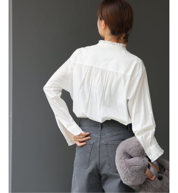 JOURNAL STANDARD relume「《WEB限定追加予約》コットンブロードフリルブラウス」|シャツ・ブラウス|