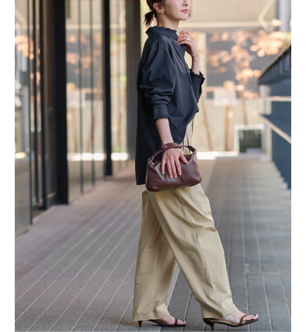 JOURNAL STANDARD relume「《WEB限定追加予約》コットンブロードフリルブラウス」|シャツ・ブラウス|