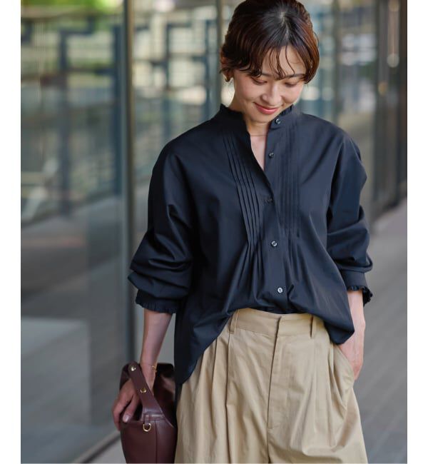 JOURNAL STANDARD relume「《WEB限定追加予約》コットンブロードフリルブラウス」|シャツ・ブラウス|