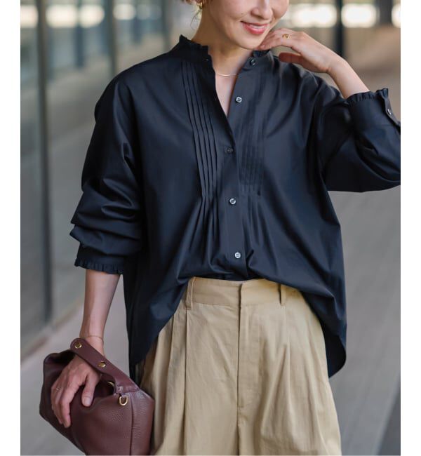 JOURNAL STANDARD relume「《WEB限定追加予約》コットンブロードフリルブラウス」|シャツ・ブラウス|