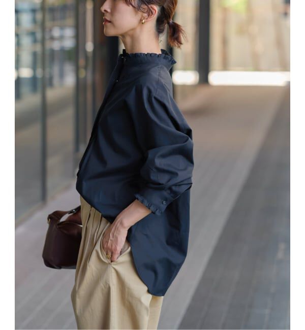 JOURNAL STANDARD relume「《WEB限定追加予約》コットンブロードフリルブラウス」|シャツ・ブラウス|