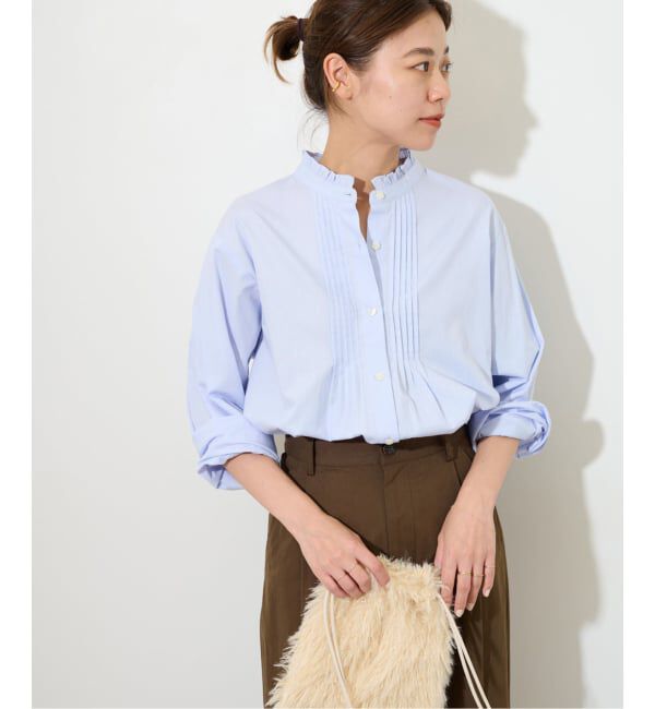 JOURNAL STANDARD relume「《WEB限定追加予約》コットンブロードフリルブラウス」|シャツ・ブラウス|