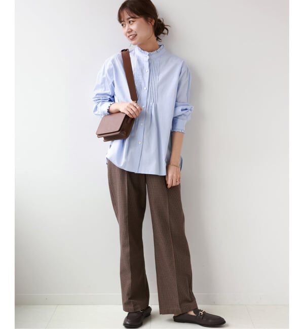 JOURNAL STANDARD relume「《WEB限定追加予約》コットンブロードフリルブラウス」|シャツ・ブラウス|