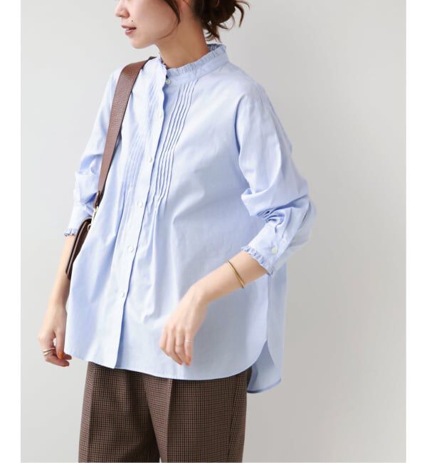 JOURNAL STANDARD relume「《WEB限定追加予約》コットンブロードフリルブラウス」|シャツ・ブラウス|