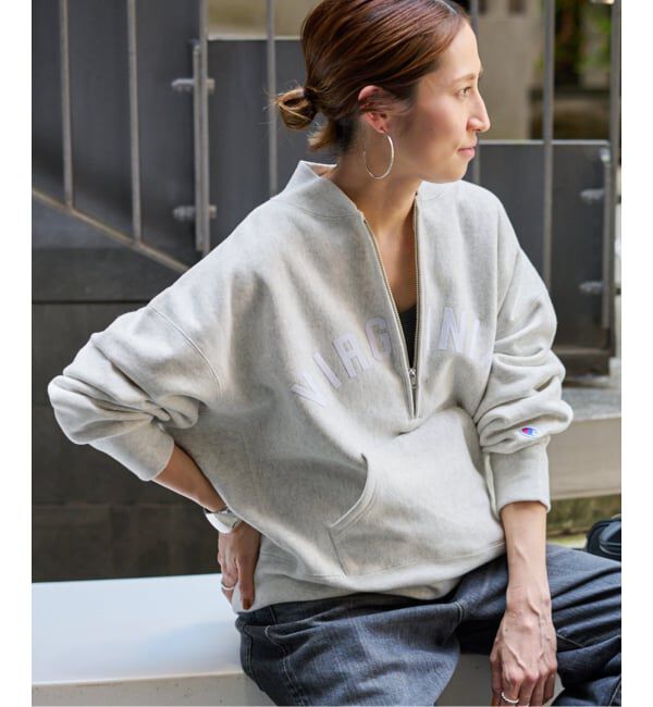 FRAMeWORK「Champion/チャンピオン 別注REVERSE WEAVE11.5OZロゴハーフジップ」|スウェット・ジャージ|