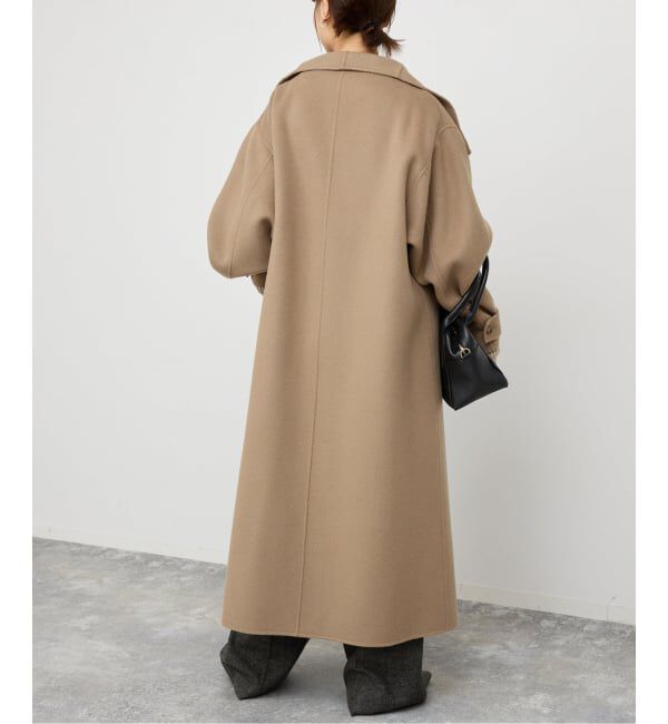 spick & span ビーバーニュアンスカラーオーバーコート　キャメル　36 spick & span ビーバーニュアンスカラーオーバーコート キャメル 36