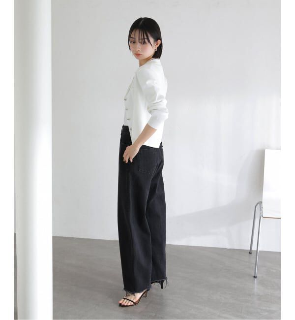  「【洗える】開襟アンサンブル」|ニット・セーター|