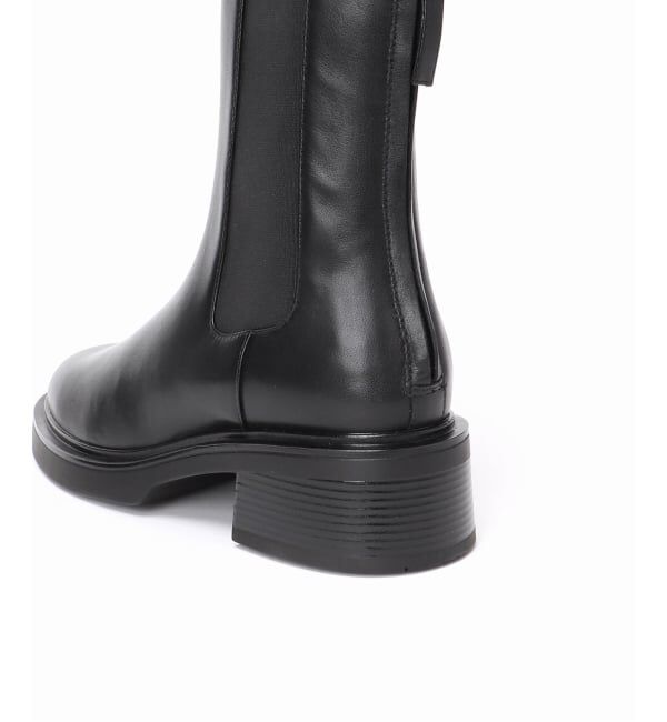  「《追加》レザーモールドチェルシーショートブーツ」|ショートブーツ|