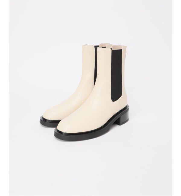  「《追加》レザーモールドチェルシーショートブーツ」|ショートブーツ|