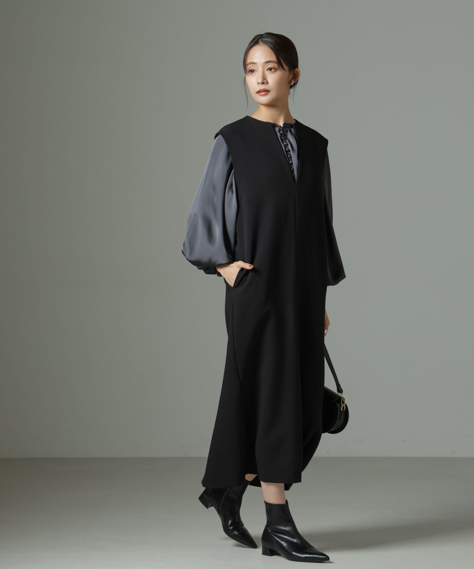 nano･universe「キーネックワンピース」|ワンピース|