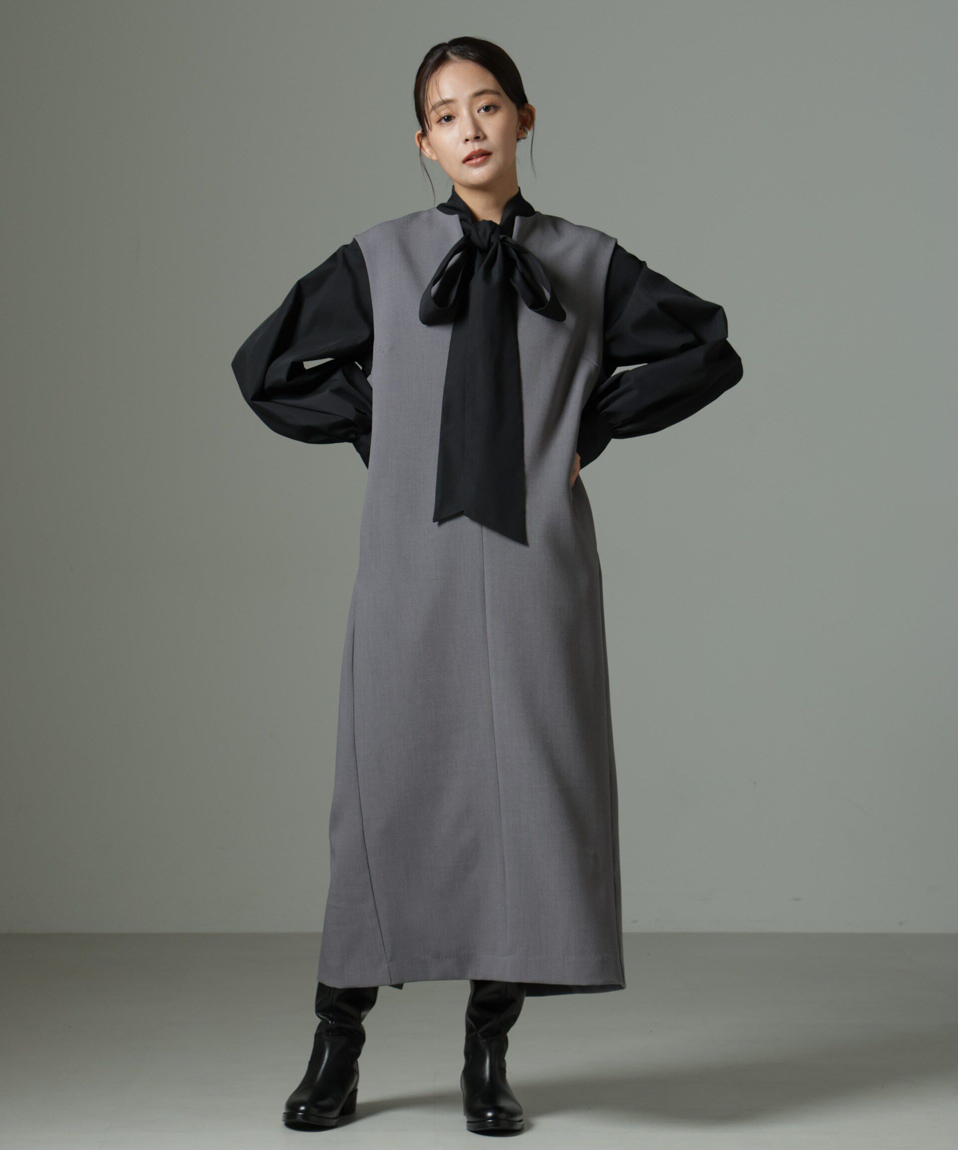 nano･universe「キーネックワンピース」|ワンピース|