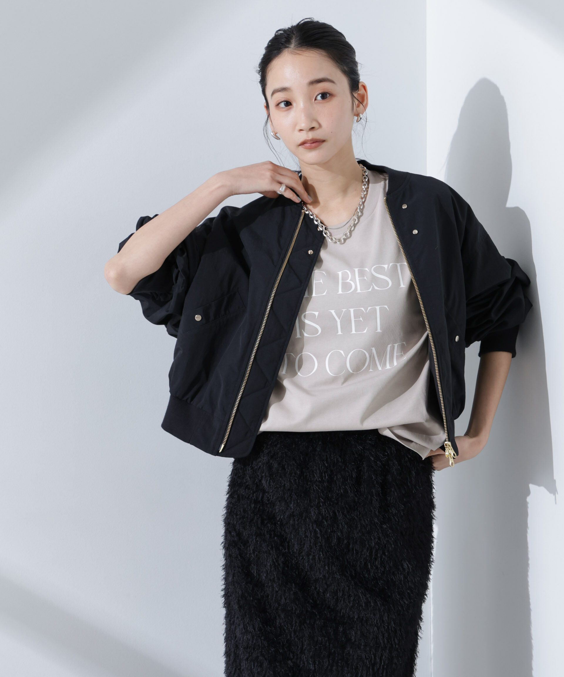 nano･universe「ロゴプリントTシャツ」|Tシャツ・カットソー|