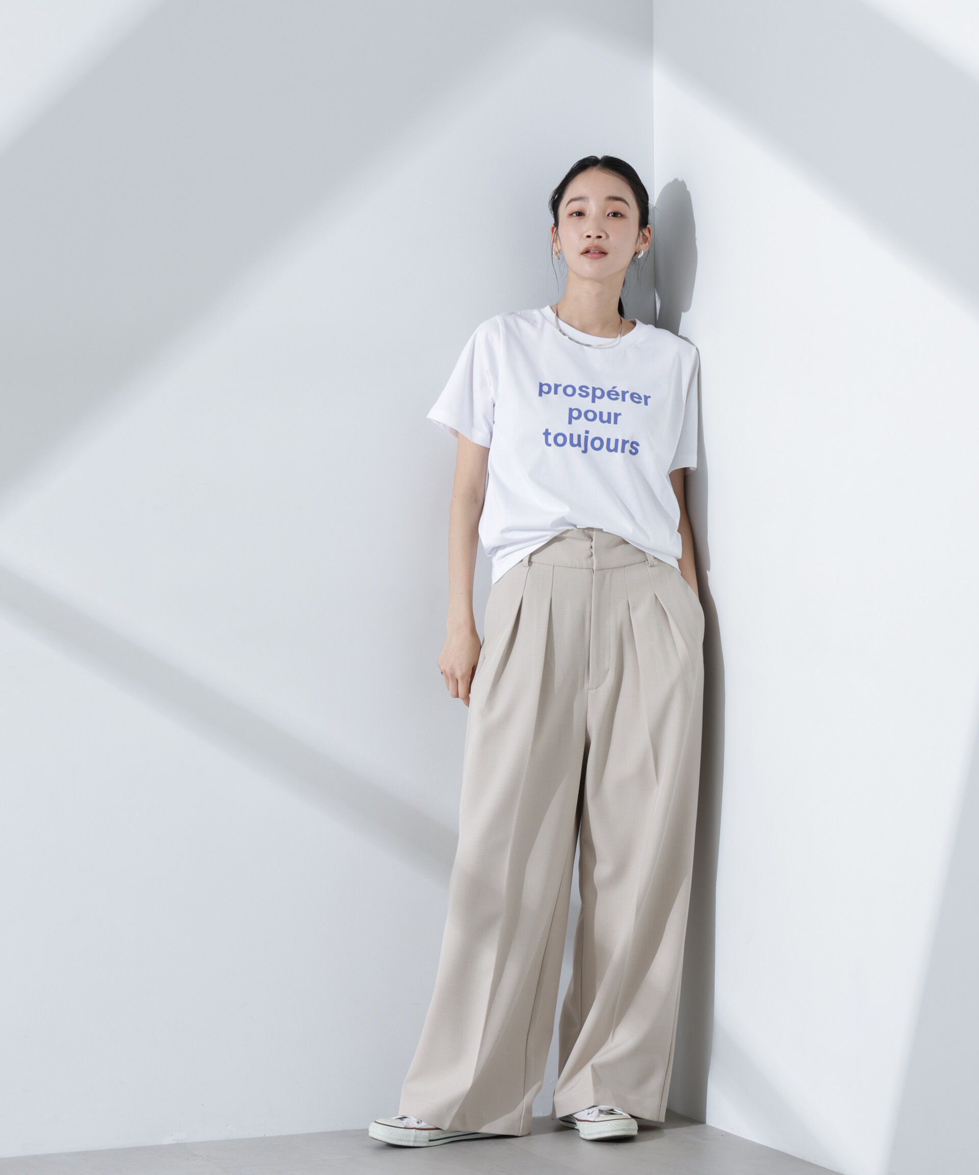 nano･universe「ロゴプリントTシャツ」|Tシャツ・カットソー|