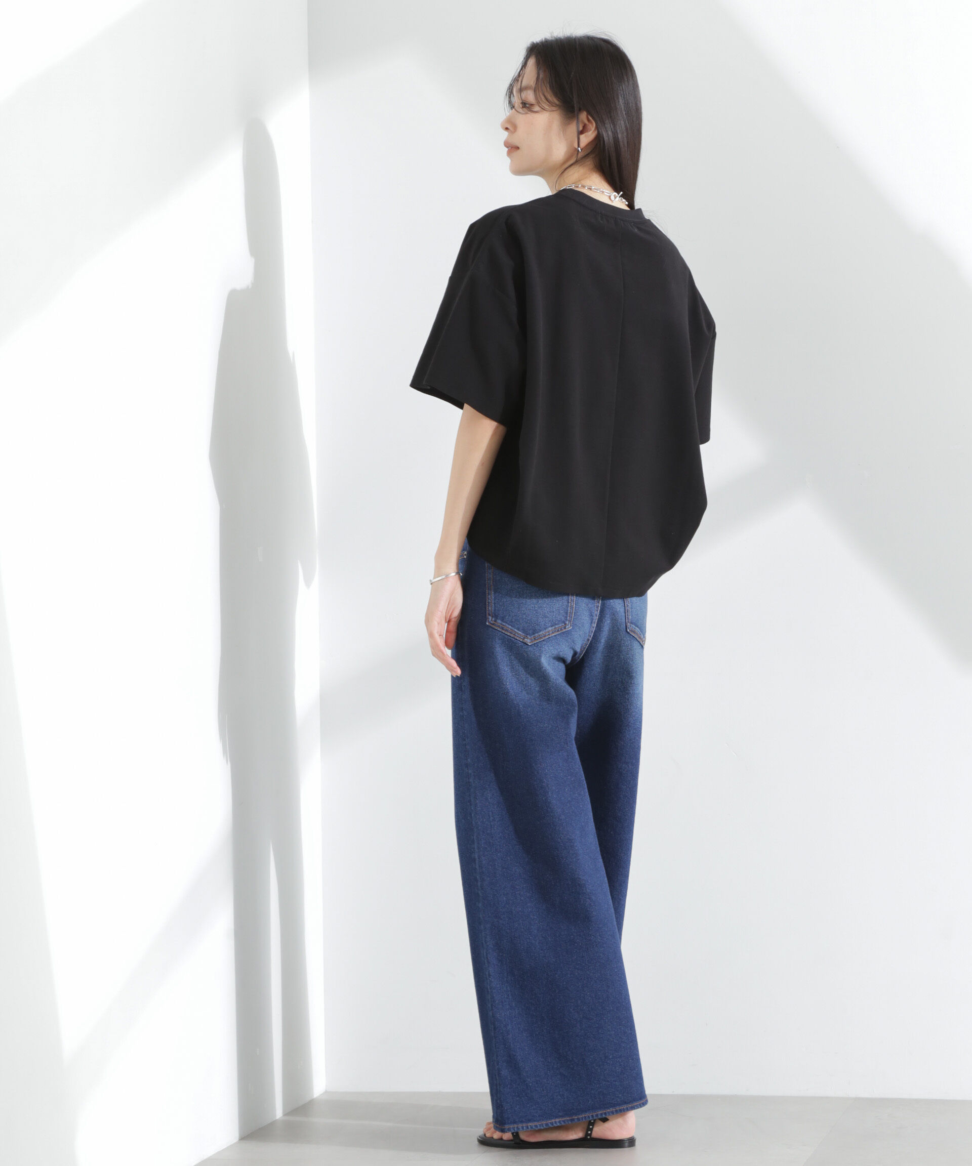 nano･universe「「MC」coveross(R)ツイル調 冷感プレーティング天竺Tシャツ」|Tシャツ・カットソー|