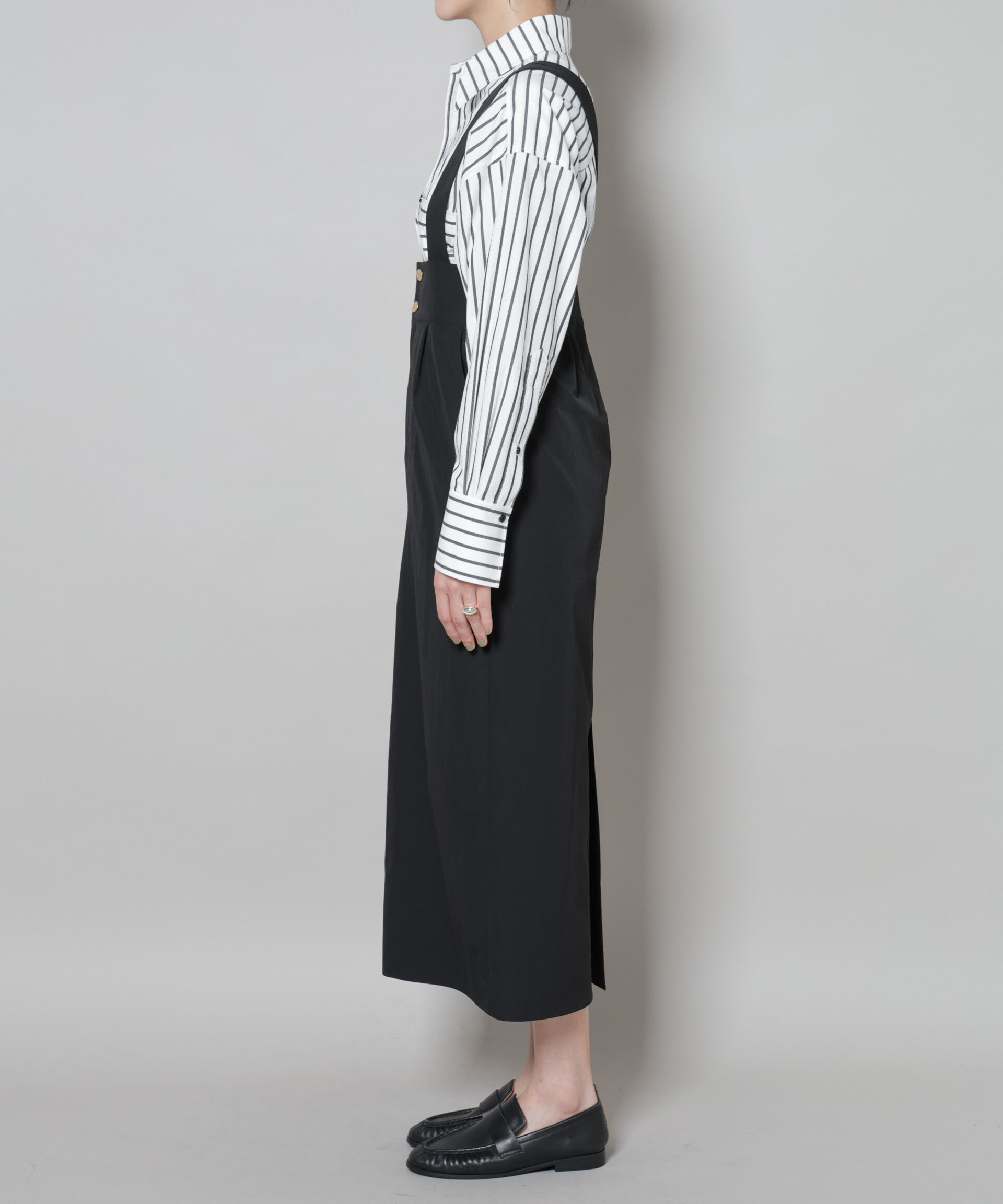 nano･universe「サスペンダー付きIラインジャンパースカート」|ワンピース|