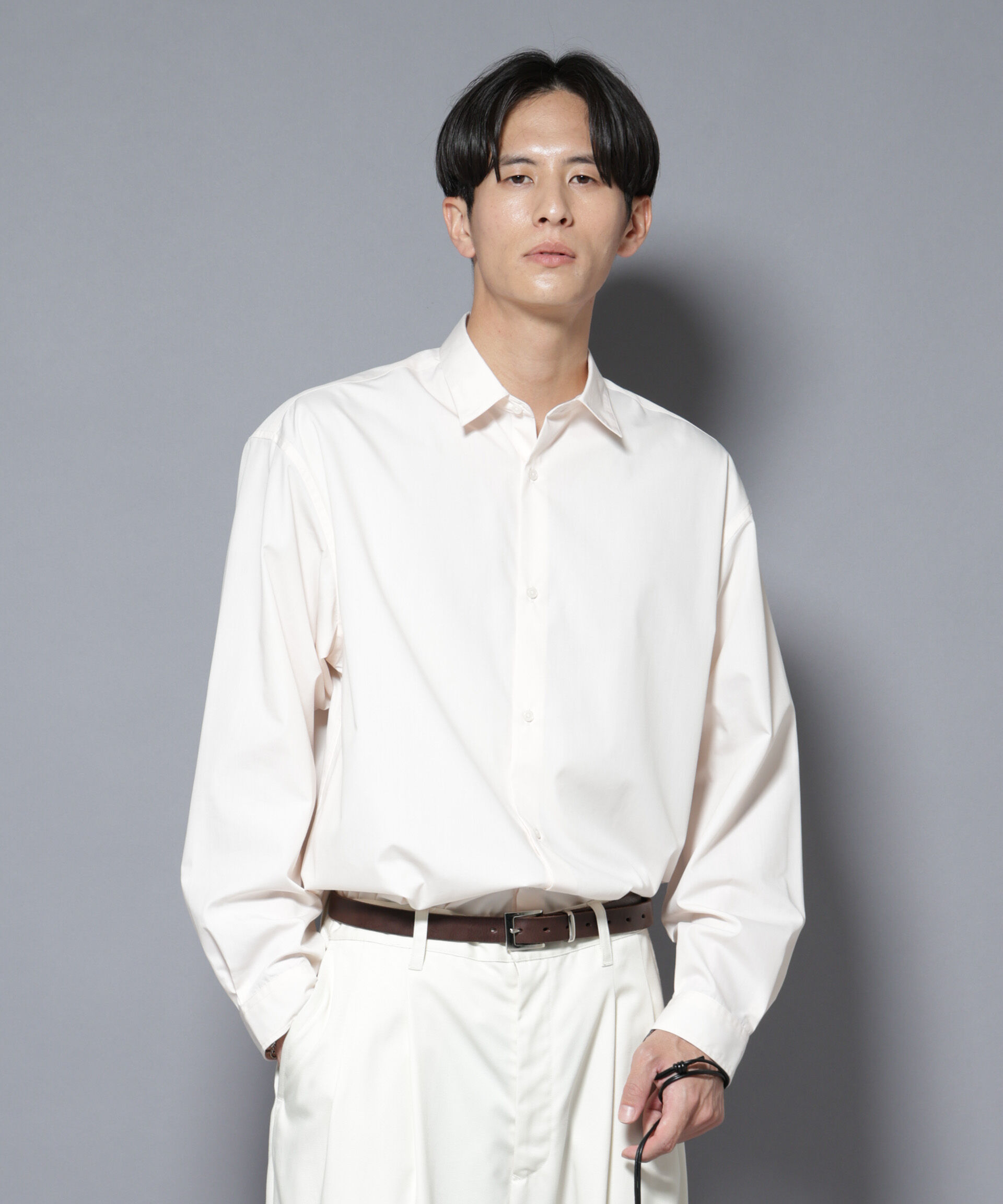 nano･universe「「大人のワイドシャツ」レギュラーカラー 長袖」|シャツ・ブラウス|