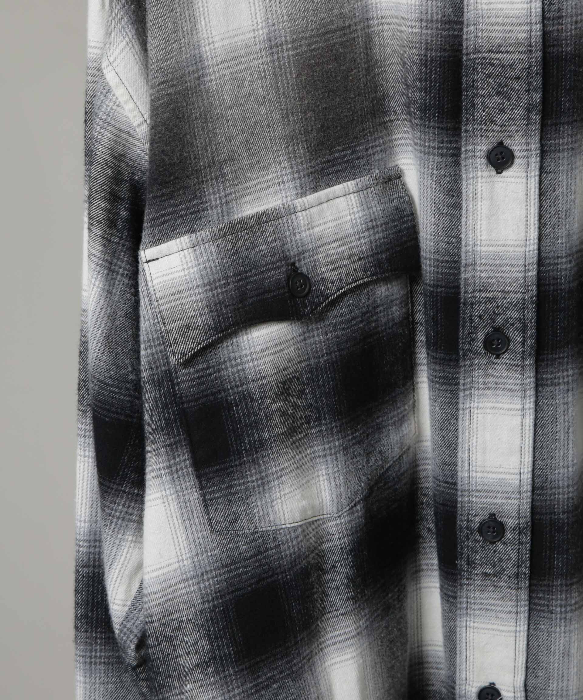 nano･universe「｢HOTEL PALACE｣ ヴィンテージライクオンブレチェックネルシャツ」|シャツ・ブラウス|