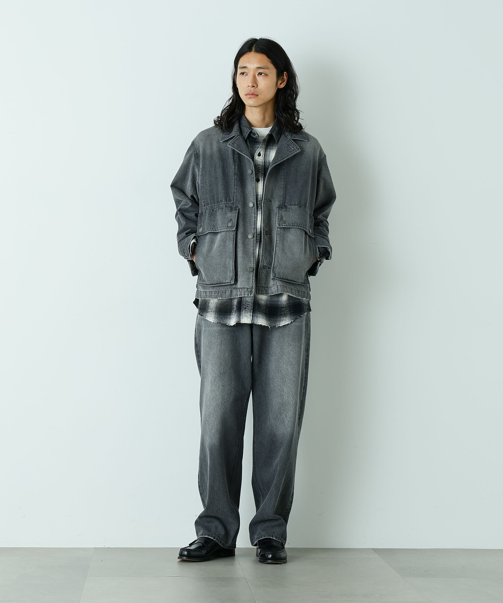 nano･universe「｢HOTEL PALACE｣ ヴィンテージライクオンブレチェックネルシャツ」|シャツ・ブラウス|