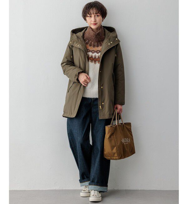 23区「【滝沢眞規子さん着用/一部店舗限定/撥水加工】ミリタリー ダウンコート」|ダウン|