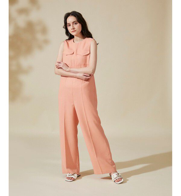  「リネンタッチジャンプスーツ」|オールインワン|