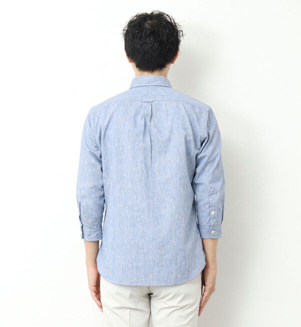 NOLLEY'S goodman「綿麻パラシュートボタン 7分袖シャツ 25SS」|シャツ・ブラウス|