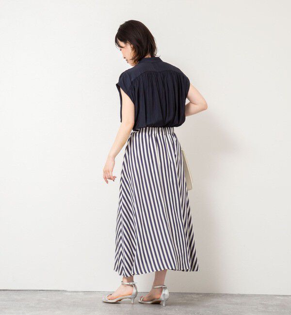 NOLLEY'S「《セットアップ対応》ドビーストライプフレアスカート」|フレア|